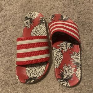ADILETTE SLIDES. Like new condition.